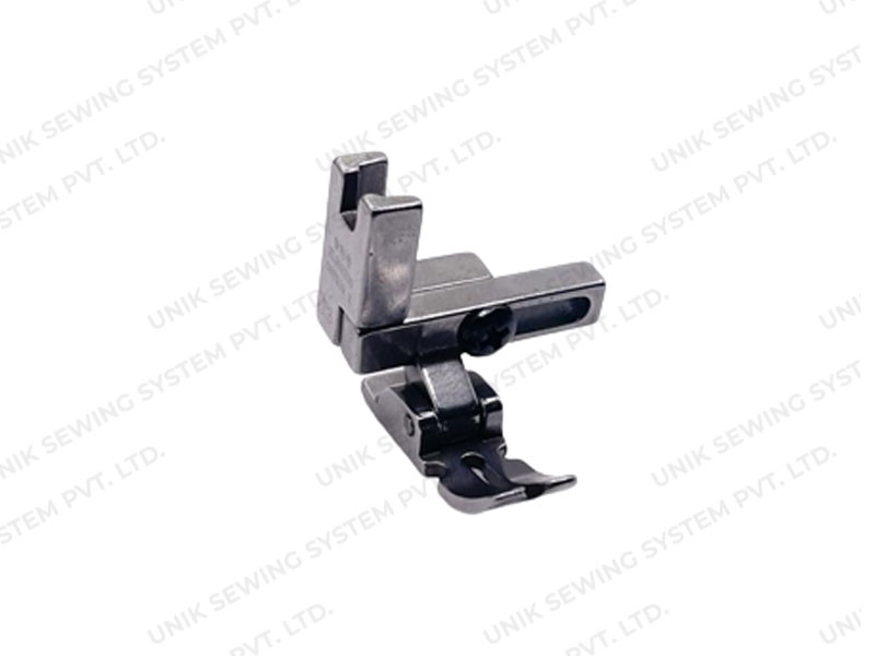 ADJUSTABLE GUIDE PRESSER FEET COMPATIBLE WITH FOLDERS