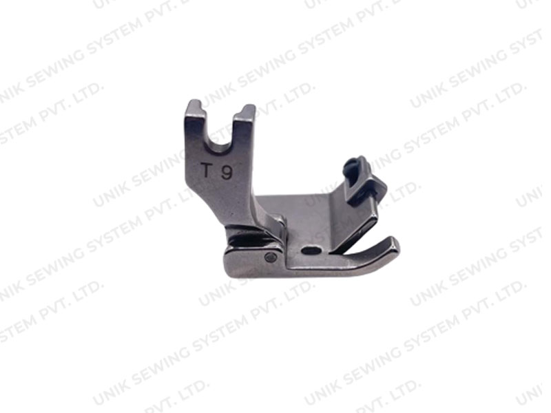 ADJUSTABLE GUIDE PRESSER FEET COMPATIBLE WITH FOLDERS