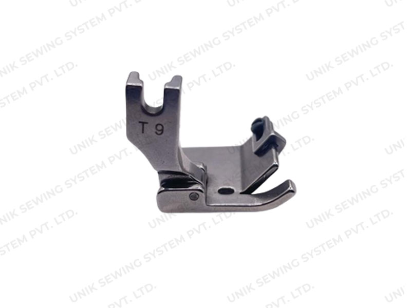 ADJUSTABLE GUIDE PRESSER FEET COMPATIBLE WITH FOLDERS