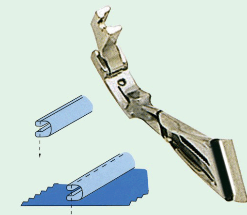 Half Inch Loop Folder Presser Foot F515 for Industrial Machines It